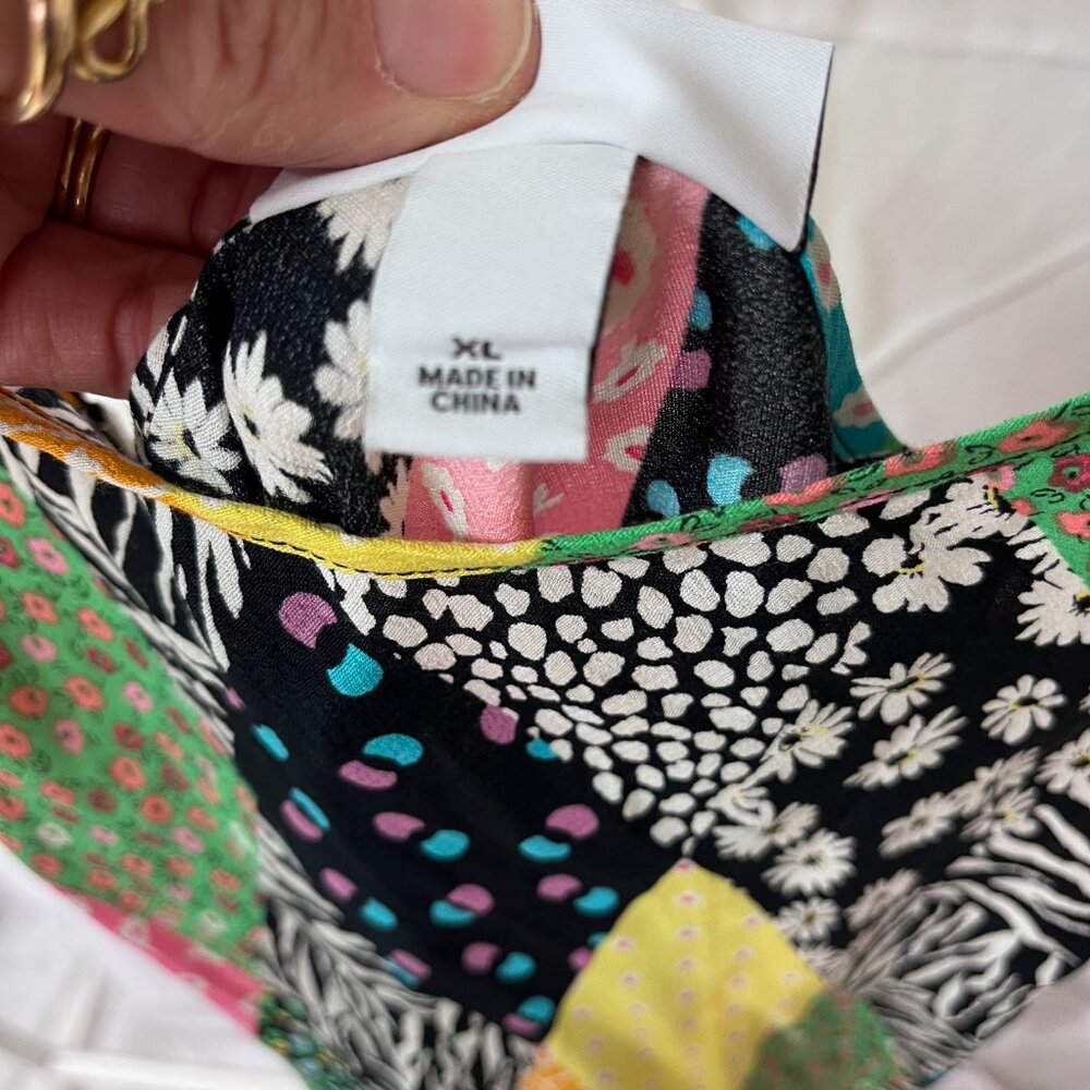 RIXO for Target Patchwork Sleeveless Slip Dress XL - image 5